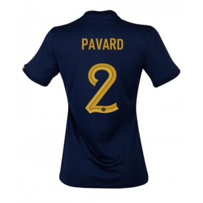 Frankrike Benjamin Pavard #2 kläder Kvinnor VM 2022 Hemmatröja Kortärmad